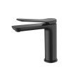 Grifo negro mate de lavabo Dinamarca IMEX | BDR031-1NG