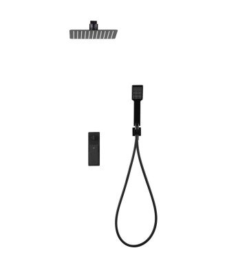 Ducha negra empotrada de pared Fiyi imex