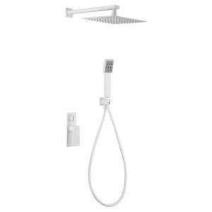 Ducha blanca empotrada de...