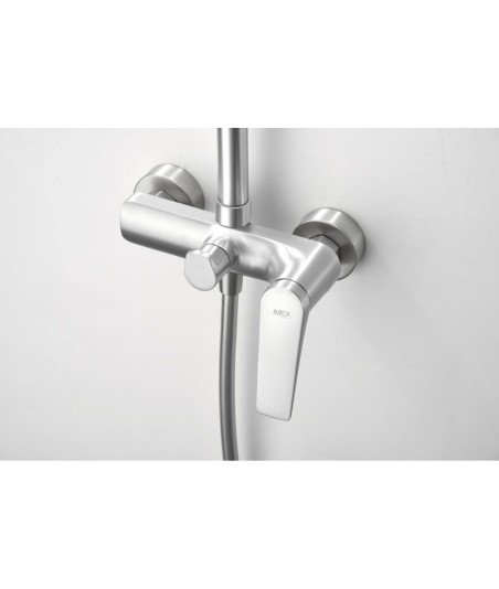 Columna acero inoxidable de ducha Delos imex | BDD055/AC