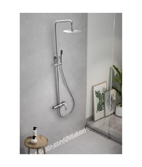 Columna acero inoxidable de ducha Delos imex | BDD055/AC