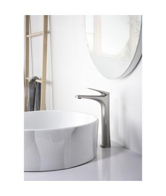 Grifo acero inoxidable caño alto de lavabo Delos imex | BDD055-3AC