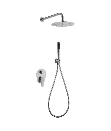 Ducha acero inoxidable empotrada de pared Delos imex | GPD055/AC