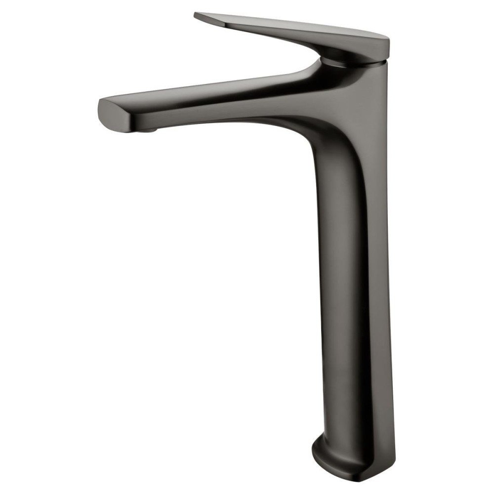 Grifo black gun metal caño alto de lavabo Delos imex | BDD055-3BGM