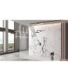 Ducha black gun metal empotrada de pared Delos imex | GPD055/BGM