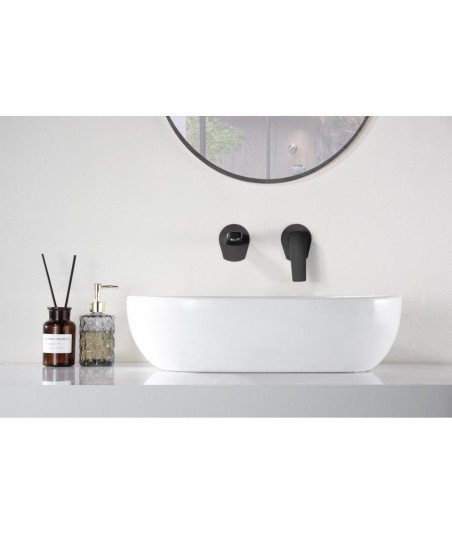 Grifo empotrado negro de lavabo Delos imex | GLD055/NG | Mamparas Blau
