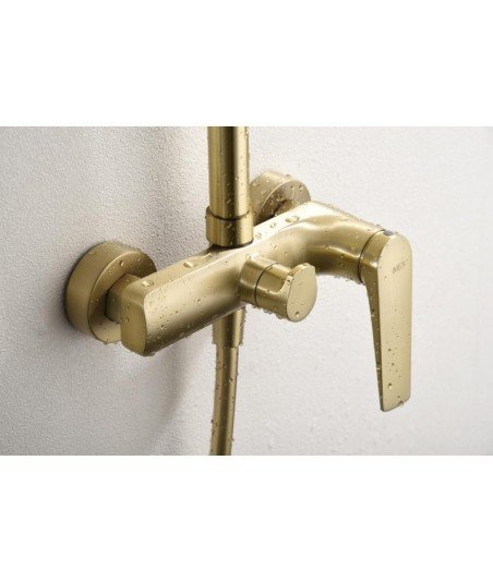Columna oro cepillado de ducha Delos imex | BDD055/OC Novedad