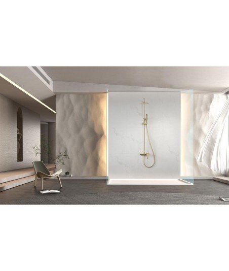 Columna oro cepillado de ducha Delos imex | BDD055/OC Novedad