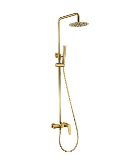 Columna oro cepillado de ducha Delos imex | BDD055/OC Novedad