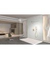 Ducha oro cepillado empotrada de pared Delos imex | GPD055/OC