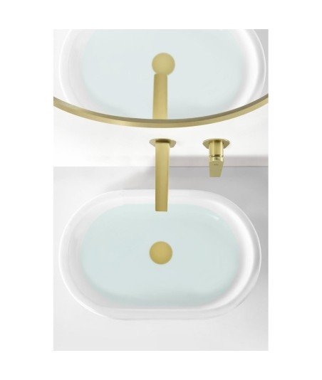 Grifo oro cepillado empotrado de lavabo Delos imex | GLD055/OC