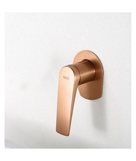 Grifo oro rosa cepillado empotrado de lavabo Delos imex | GLD055/ORC