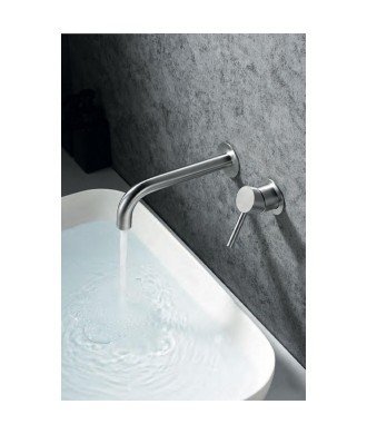 Grifo de acero empotrado de lavabo Moscú imex | GLT023/AC