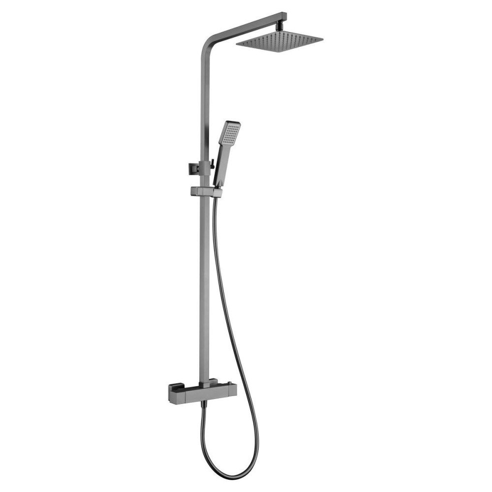 Columna ducha black gun metal termostática | Vigo IMEX BTV013/BGM