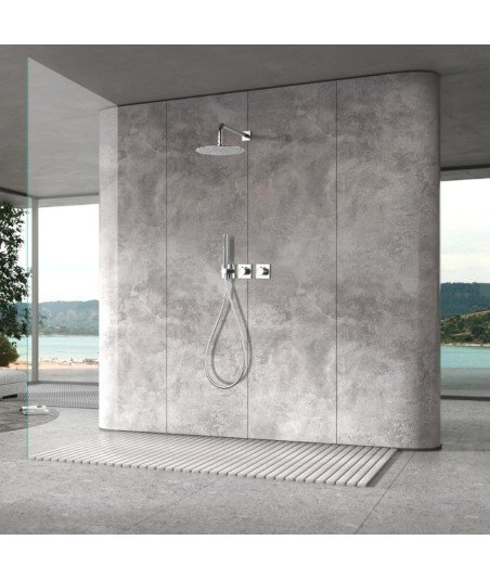 Ducha termostática empotrada de pared Tíbet imex | GTT054