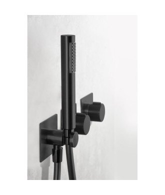 Ducha termostática negro mate empotrada Tíbet imex | GTT054/NG