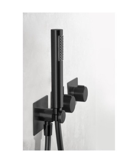 Ducha termostática negro mate empotrada Tíbet imex | GTT054/NG