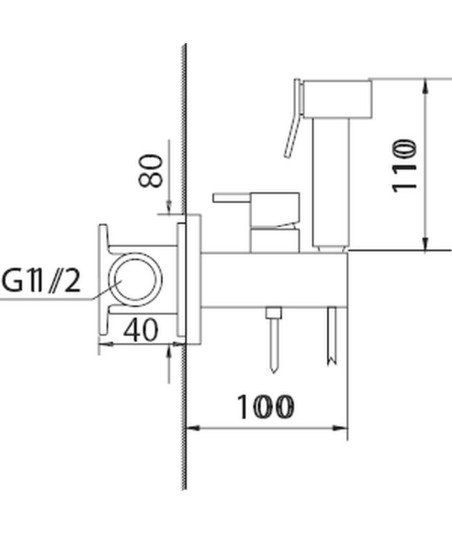 Grifo de bidé empotrado Irlanda IMEX - RDM003