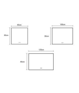 Espejo led rectangular Ledimex Boston |  Envío gratis