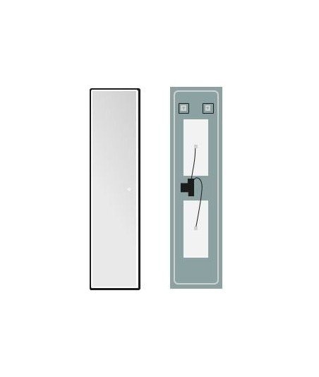 Espejo oro rosa cepillado led rectangular Ledimex New York |  Envío gratis