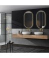 Espejo oro cepillado ovalado Ledimex Tokyo | Diseño y calidad