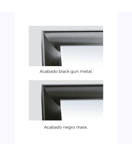 Espejo led black gun metal Ledimex California |  Envío gratis