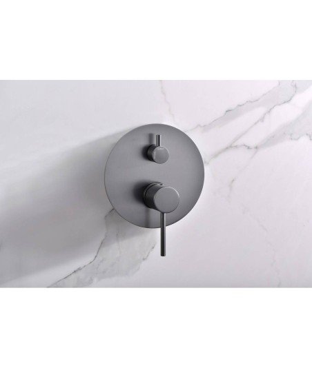 Ducha empotrada black gun metal Monza IMEX | GPT039/BGM