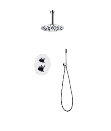 Ducha termostática plata Monza IMEX | GTT039
