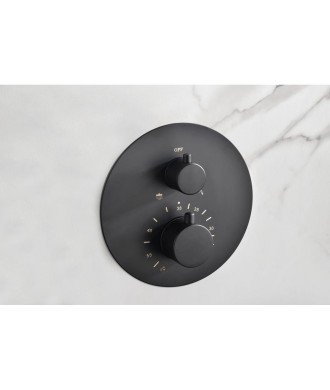 Ducha termostática negro mate Monza IMEX | GTT039/NG