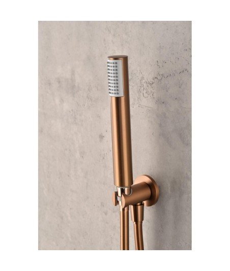 Ducha termostática oro rosa cepillado Monza IMEX | GTT039/ORC