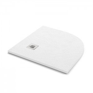 Plato de resina cargas minerales semicircular curvo