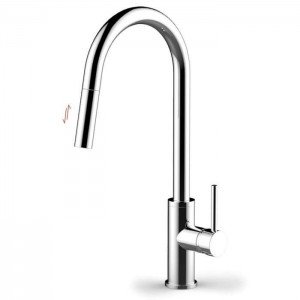 Grifo monomando en tubo de cocina Bass