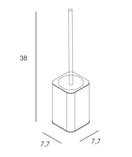 Escobillero de suelo - inox cepillado