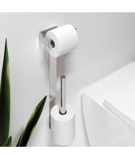 Portarrollos con reserva adh - inox cepillado