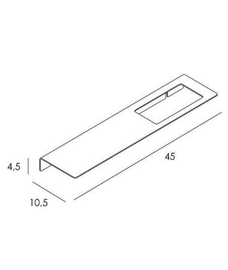 Repisa Adhesiva - Inox Cepillado 02369012