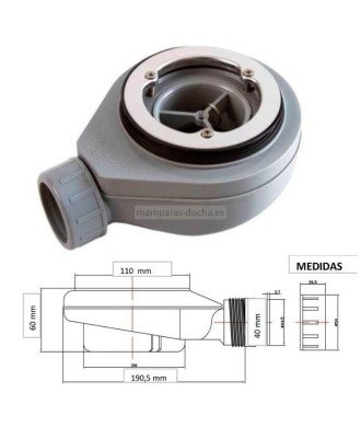 Plato de carga mineral resina semicircular