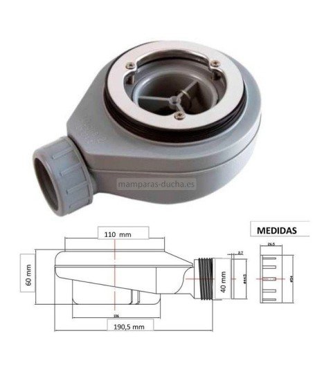 Plato de carga mineral resina semicircular