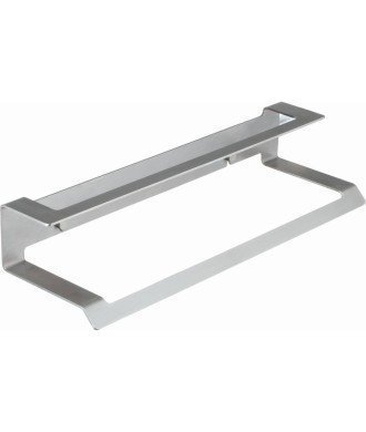 Toallero doble 37 cm adh - inox cepillado