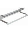 Toallero doble 37 cm adh - inox cepillado