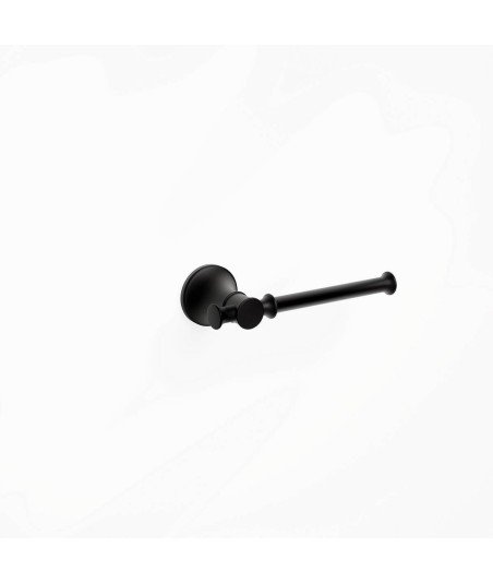Toallero bidet / portarrollos sin tapa - negro mate.