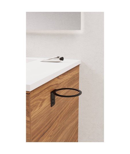 Soporte Secador Adhesivo - Negro Mate 02392081