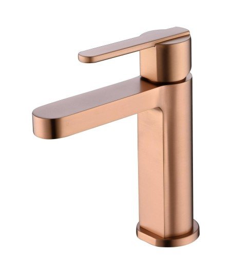 Grifo de lavabo oro cepillado Roma imex | BDR001-1OC