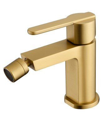 Grifo oro cepillado monomando de bidé Roma IMEX | BDR001-2OC