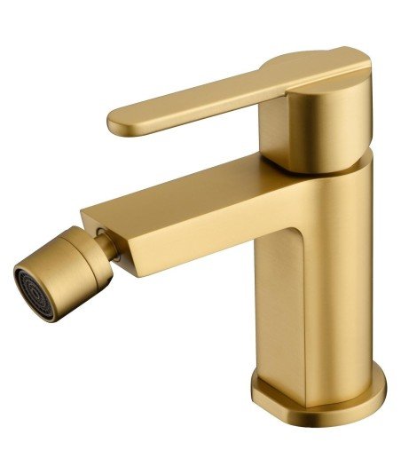 Grifo oro cepillado monomando de bidé Roma IMEX | BDR001-2OC