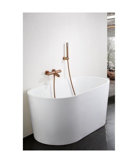 Grifería oro rosa termostática de bañera Monza imex | BTM039-4ORC
