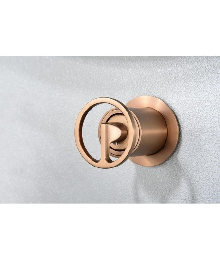 Grifo oro rosa cepillado empotrado de lavabo Olimpo IMEX | GLC033/ORC