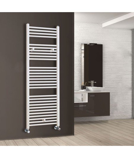 Radiador de agua toallero blanco 150x50 | Mamparas Blau