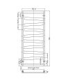 Radiador Secatoallas Electrico Insignia Blanco mate 120X500