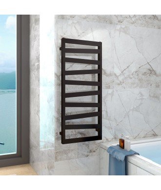 Radiador de agua toallero Scala negro 120x50