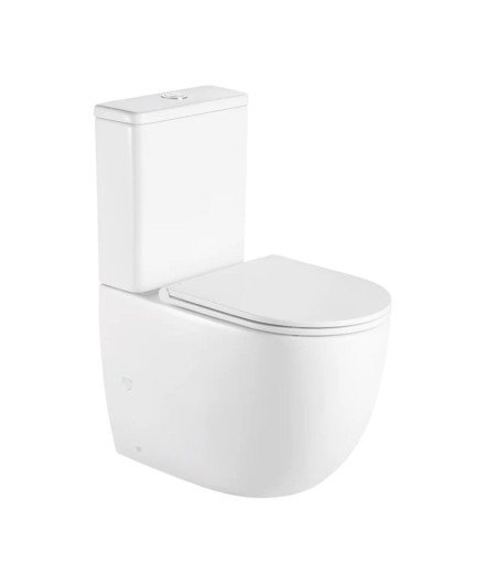 Inodoro compacto blanco Rimless Génova | Aquore 00334